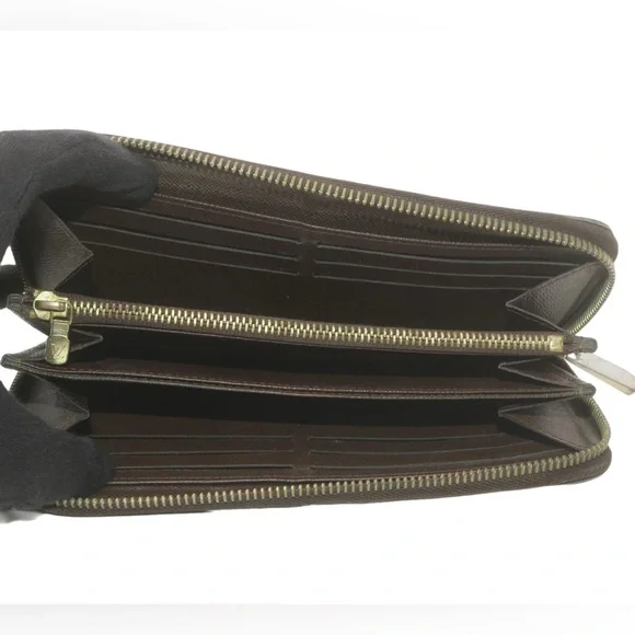 AUTHENTIC Louis Vuitton Damier Ebene Zippy Wallet - Picture 3 of 9